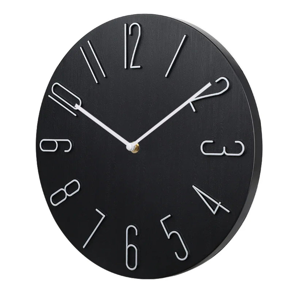 Ren designad tyst väggklocka med minimalistisk estetik. Funktionell och modern heminredning för alla rum.