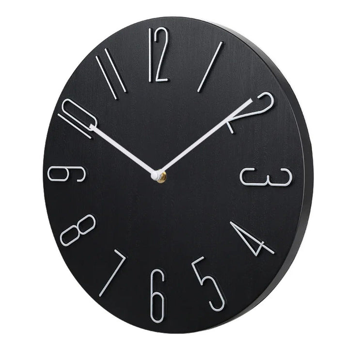 Ren designad tyst väggklocka med minimalistisk estetik. Funktionell och modern heminredning för alla rum.
