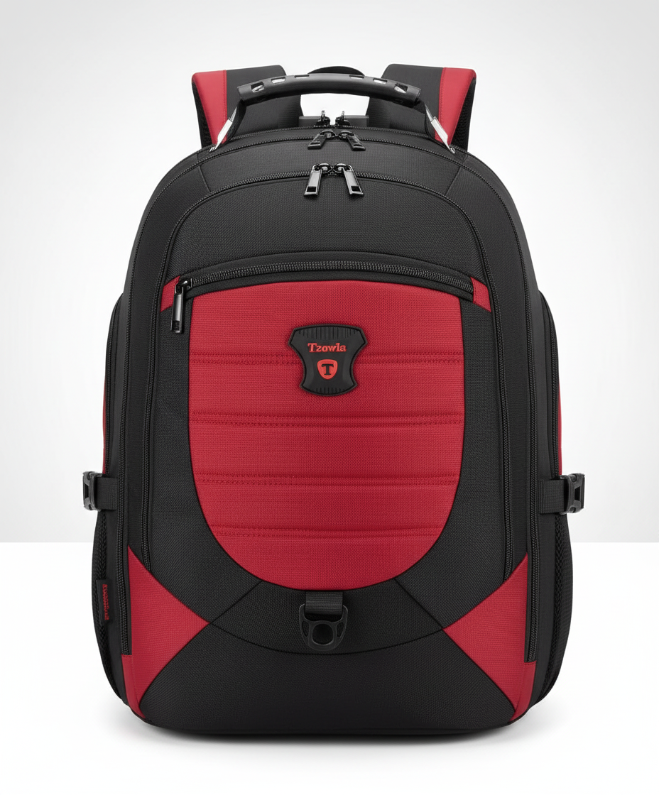 Pendlarryggsäck med vattentät design, USB-port och säkerhetsfunktioner för din laptop och ägodelar.