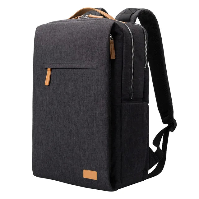 Beige Nova ryggsäck med USB-laddning & laptopfack, designad för organiserad och bekväm resa.