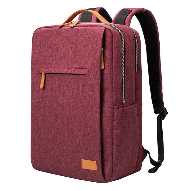Stilren unisex vardagsryggsäck Nova i rött med flera fack & modern design.