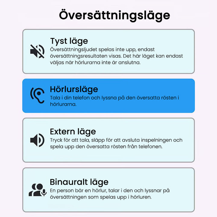 "Moderna Bluetooth-hörlurar med AI-översättning i elegant design, lila och grå, för optimal ljudkvalitet och språkstöd."