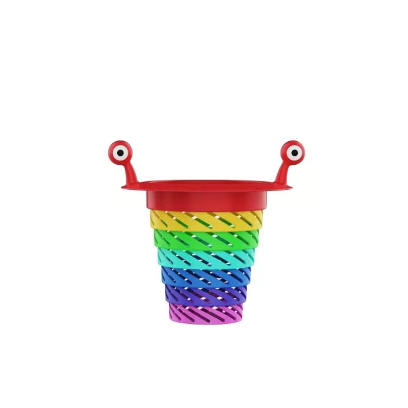 "Monsterdisksil i köket, PP-material, färgglad design, kompakt, passar standarddiskbänkar, rolig och funktionell."