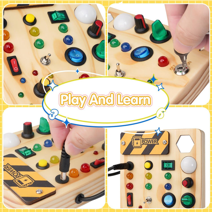 Perfekt gåva: Pedagogiskt Montessori prickbord. Främjar utveckling, finmotorik & sensorisk lek för småbarn.