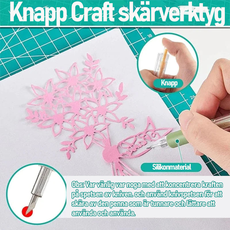 "Morandi färgad knivpenna med tecknat mönster, pennformad pappersskärare i plast, flera färgalternativ, 142mm lång."