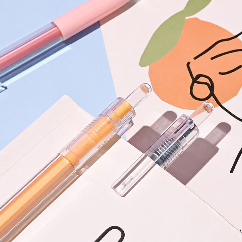 "Morandi färgad knivpenna med tecknat mönster, pennformad pappersskärare i plast, flera färgalternativ, 142mm lång."