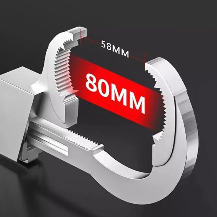 "Multifunktionell aluminium badrumsrörtång med ergonomiskt handtag och silverfärg, perfekt för VVS-arbeten."