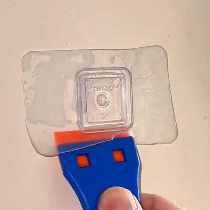 "Multifunktionell blå limborttagare med ergonomiskt räfflat handtag för noggrann limborttagning i trädgård & DIY"