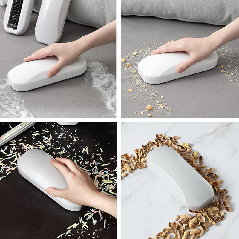 "Multifunktionell ergonomisk rullborste vit/grå, stilren och effektiv för rengöring av olika ytor."