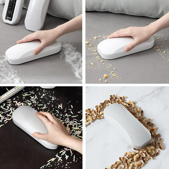 "Multifunktionell ergonomisk rullborste vit/grå, stilren och effektiv för rengöring av olika ytor."