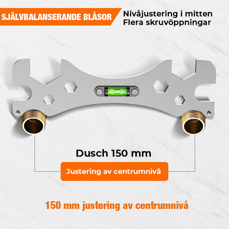 "Multifunktionell justerbar vinkelnyckel i rostfritt stål, perfekt för trånga utrymmen och precision inom GDS-projekt."