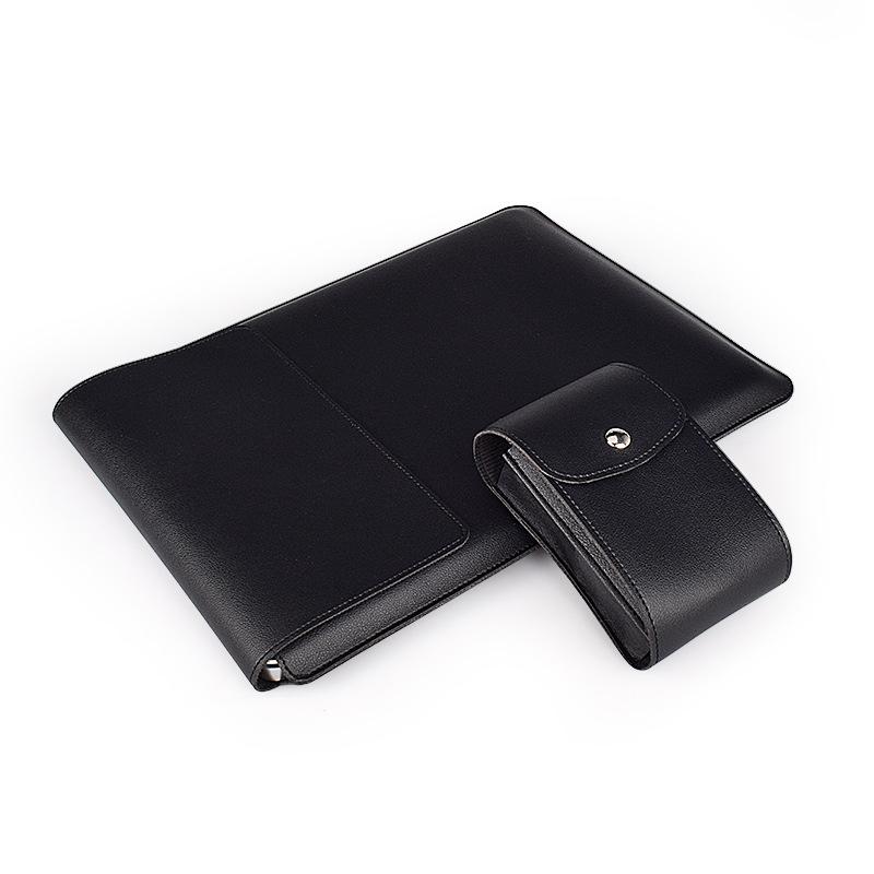 "Multifunktionell laptopväska i elegant PU-läder med ställfunktion, ideal för stilmedvetna, hållbar och vattentålig."