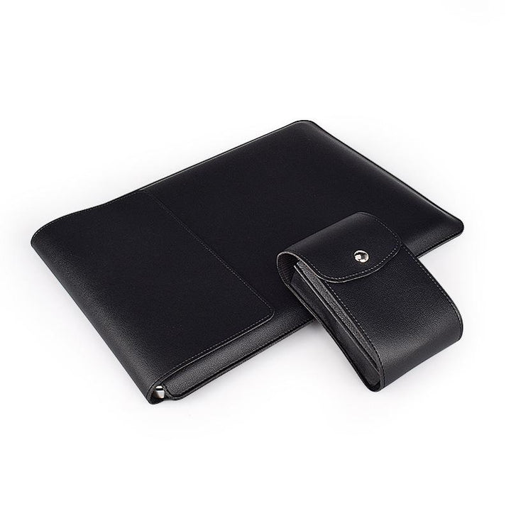 "Multifunktionell laptopväska i elegant PU-läder med ställfunktion, ideal för stilmedvetna, hållbar och vattentålig."