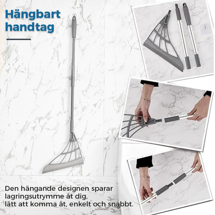 "Multifunktionell magisk kvast med justerbart handtag, idealisk för hemrengöring av alla golvytor i flera färger."