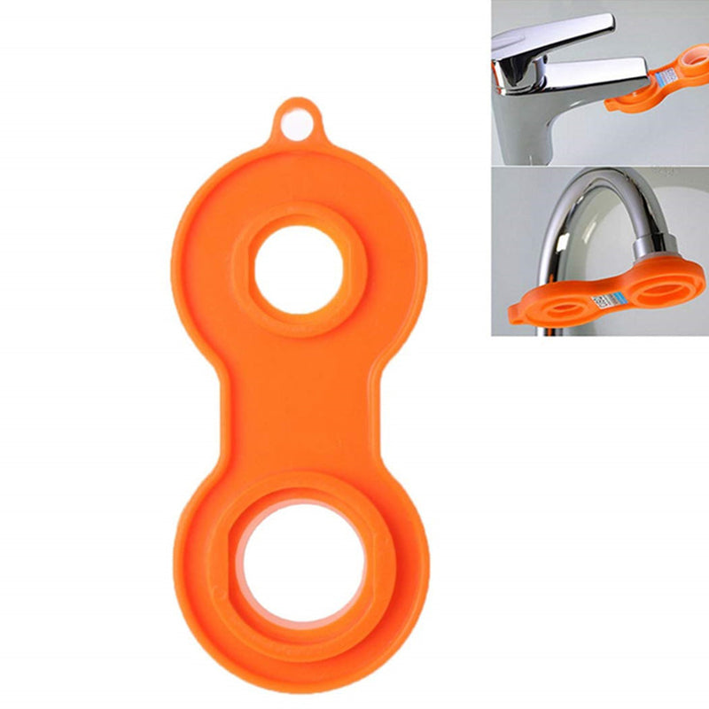 Multifunktionell skiftnyckel i blått och orange plast med ergonomiskt grepp, justerbara storlekar, för DIY och hemmafix.
