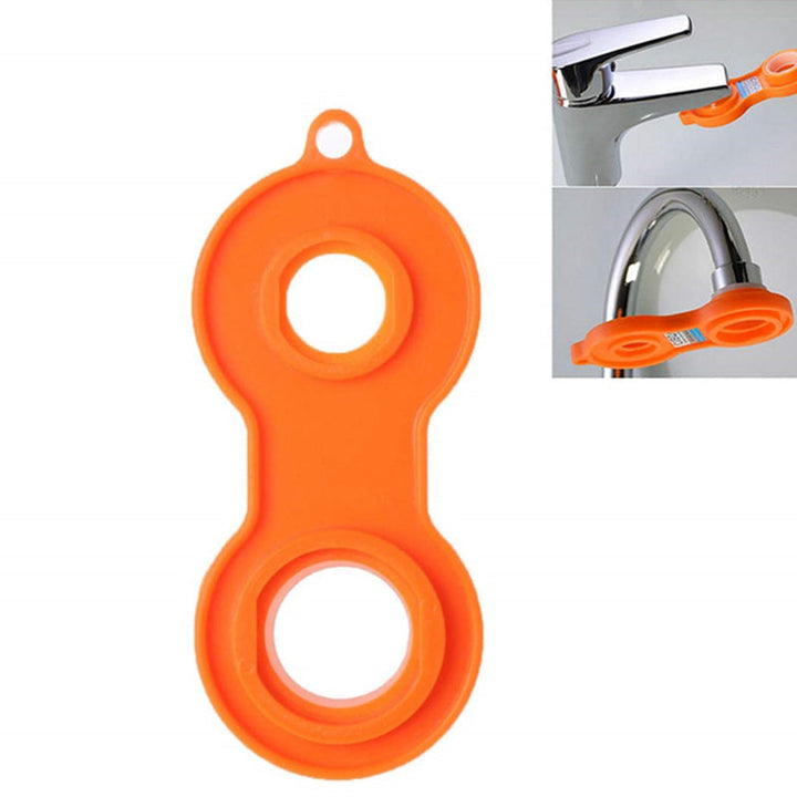 Multifunktionell skiftnyckel i blått och orange plast med ergonomiskt grepp, justerbara storlekar, för DIY och hemmafix.