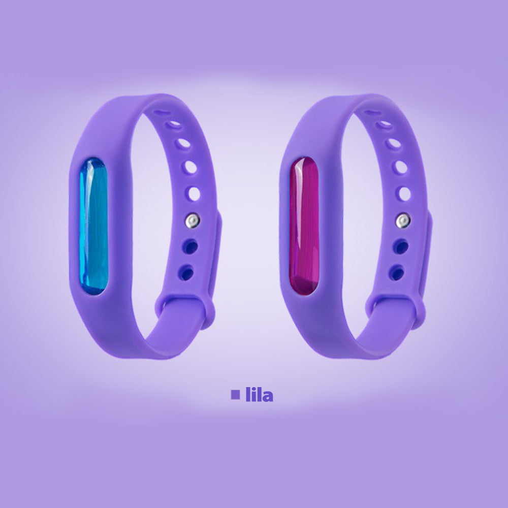 "Myggavvisande silikonarmband justerbart, unisex, flerfärgade alternativ för utomhusbruk, vattentät och bekväm design."