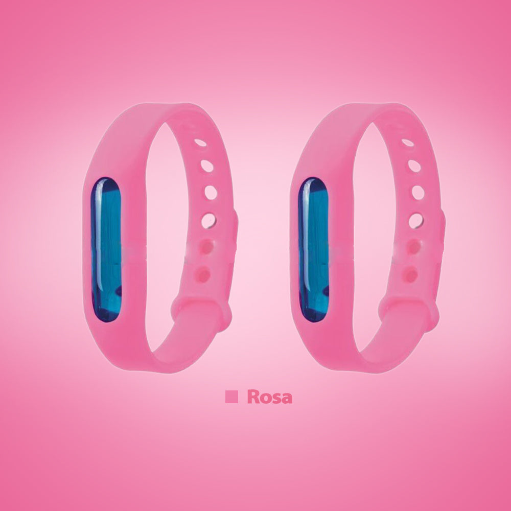 "Myggavvisande silikonarmband justerbart, unisex, flerfärgade alternativ för utomhusbruk, vattentät och bekväm design."