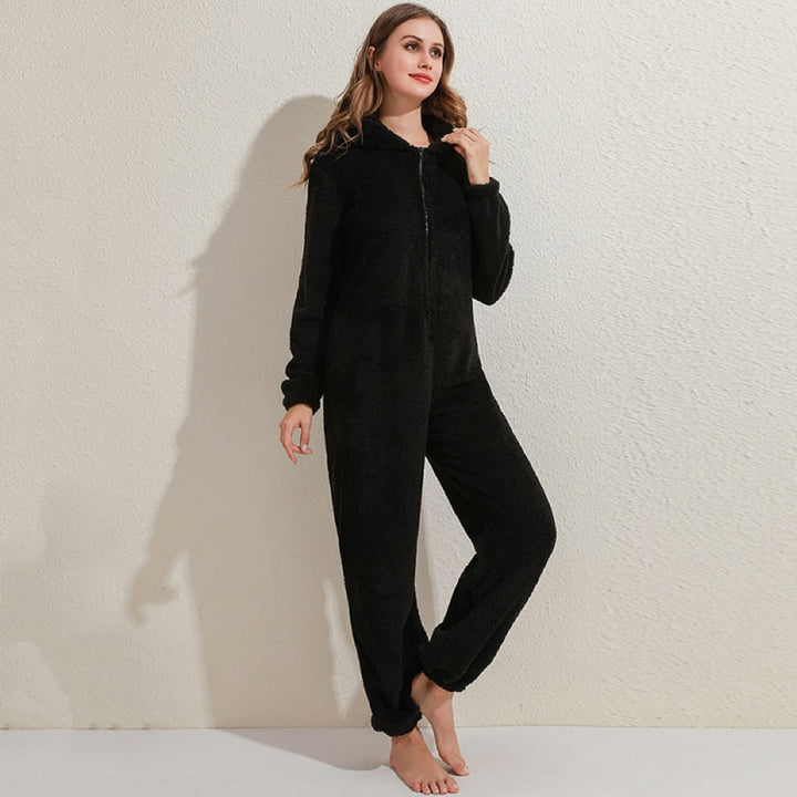 Bekväm dam mysdress overall, idealisk för hemmakvällar och relax med stil.