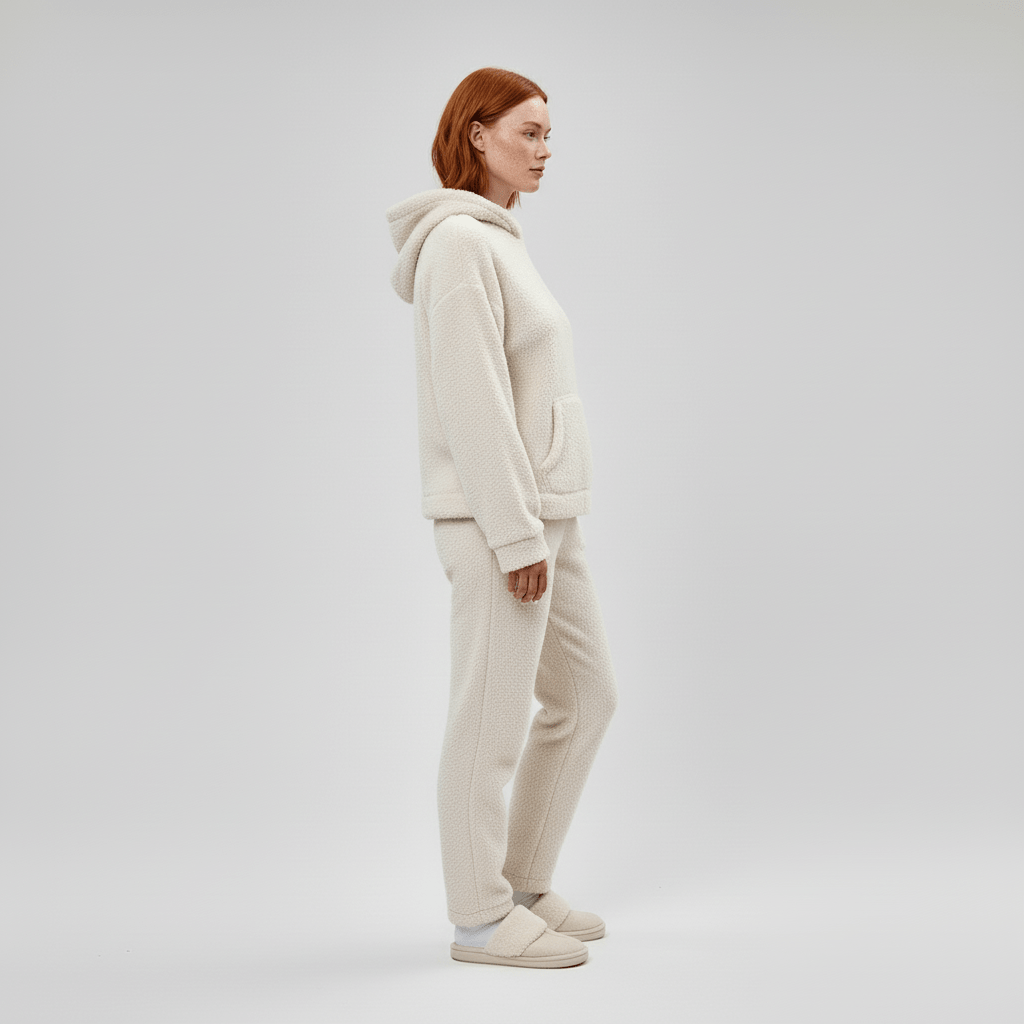 Elegant Skye damkläder: mysset med känguruficka & modern design för fritid.