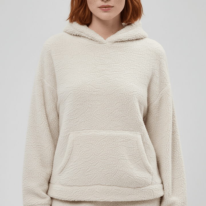 Bekvämt & stilrent Skye dam loungewear-set med känguruficka för vardagsbruk.
