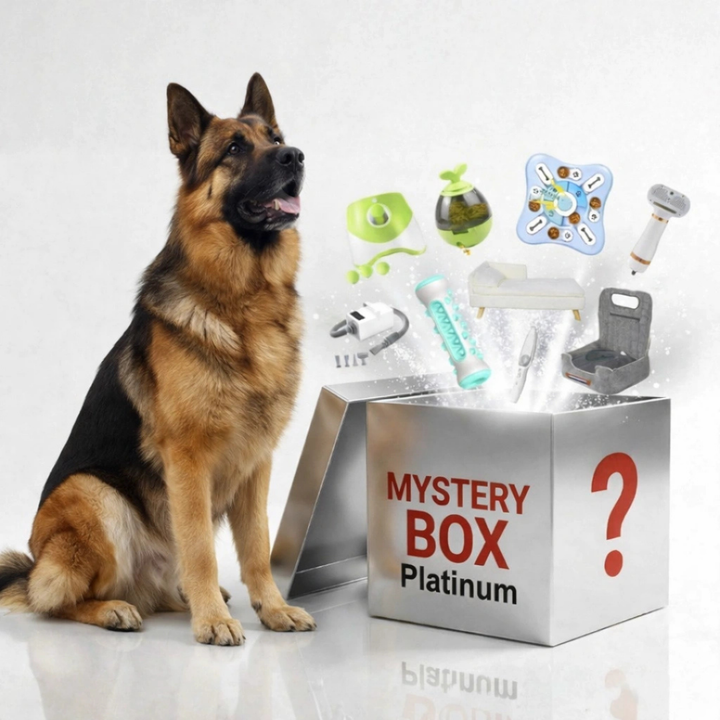 Perfekt present för husdjursägare: en Mystery Box fylld med premium djurtillbehör, leksaker och godis för hund & katt.