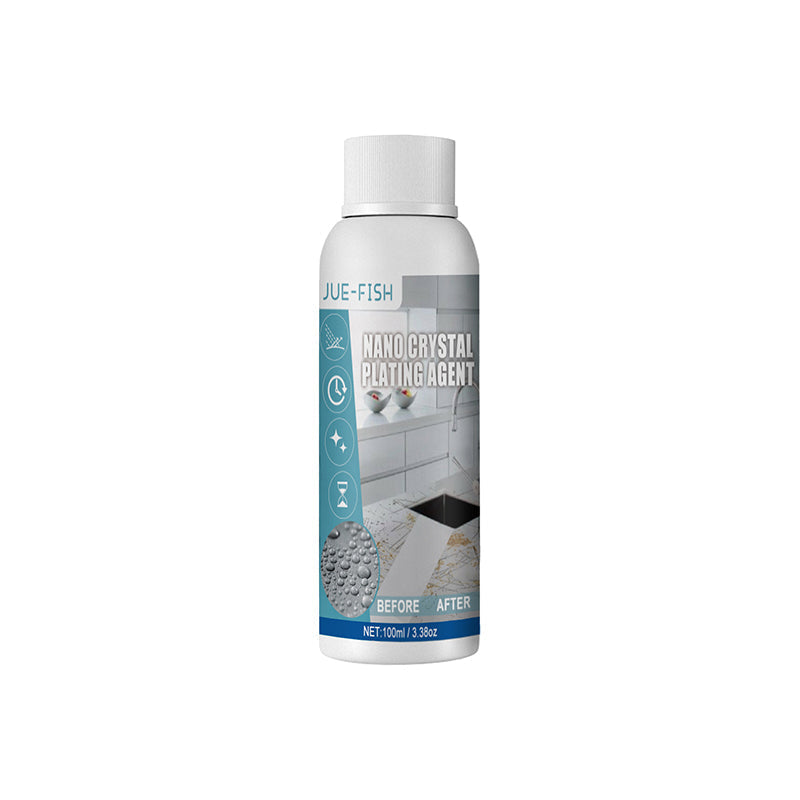 "Nano Crystal-beläggningsmedel för stenyta; transparent flaska, 100ml, skyddar granit, marmor med långvarig glans."