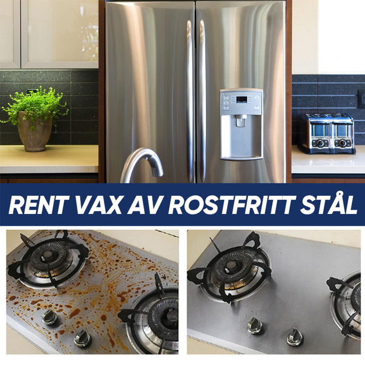 "Nano-rengöringskräm i burk, idealisk för rostfritt stål, effektiv fläckborttagare för köksytor och metallic."