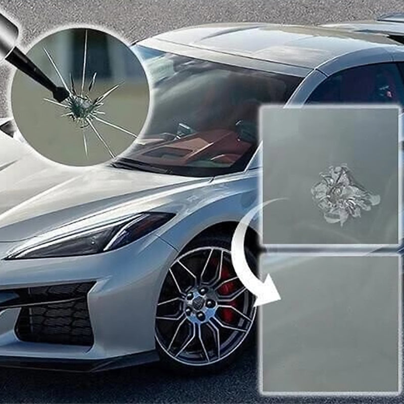 "Nanobeläggning för glas, droppflaska på 2 ml, för diskret reparation av spruckna eller repade glasytor."