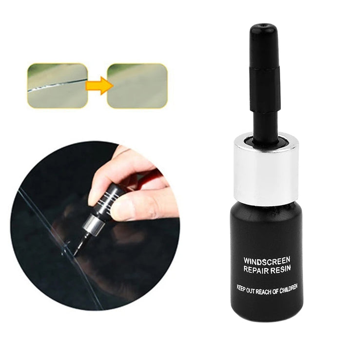 "Nanobeläggning för glas, droppflaska på 2 ml, för diskret reparation av spruckna eller repade glasytor."