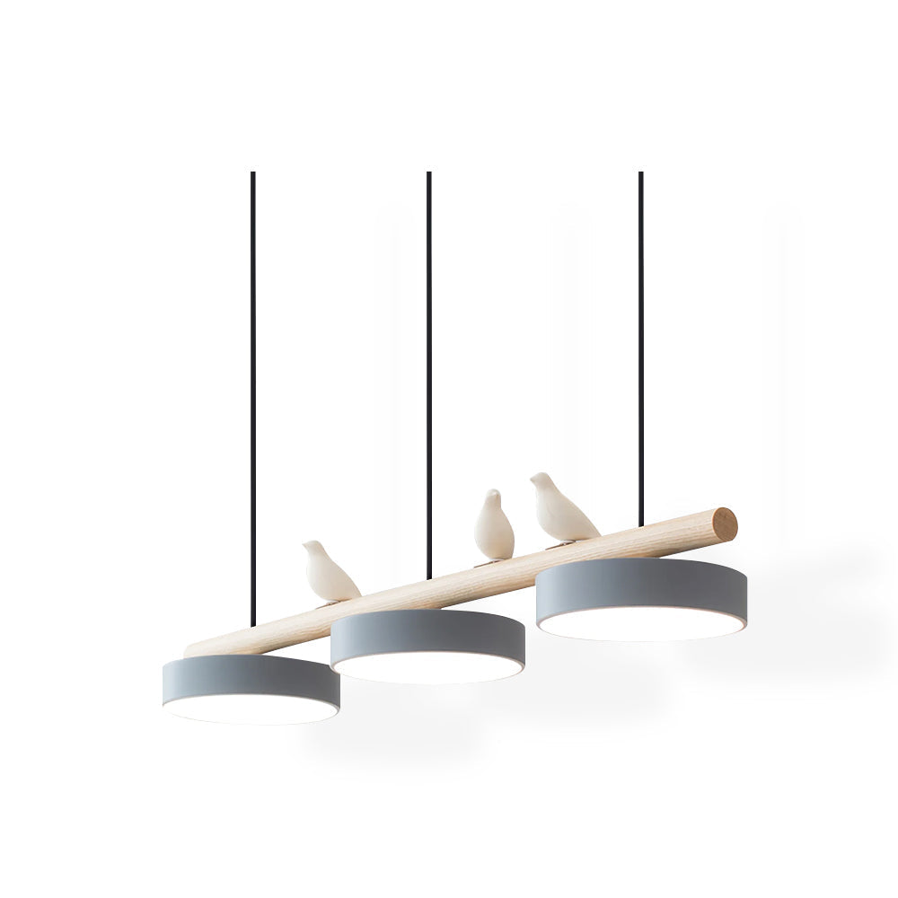 Elegant fågeldesignlampa, naturinspirerad LED pendellampa för sovrummet.