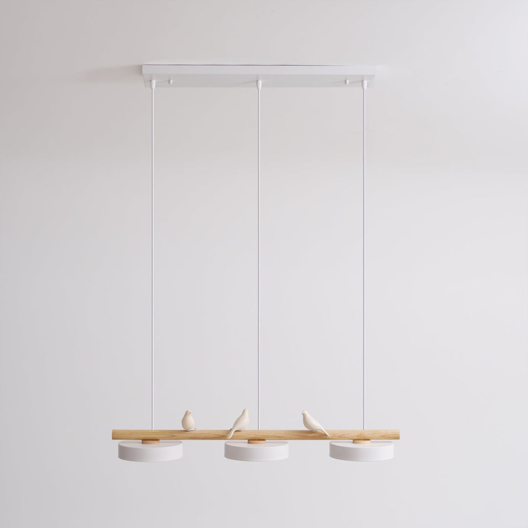 Elegant fågel pendellampa, modern LED taklampa för vardagsrum och sovrum.