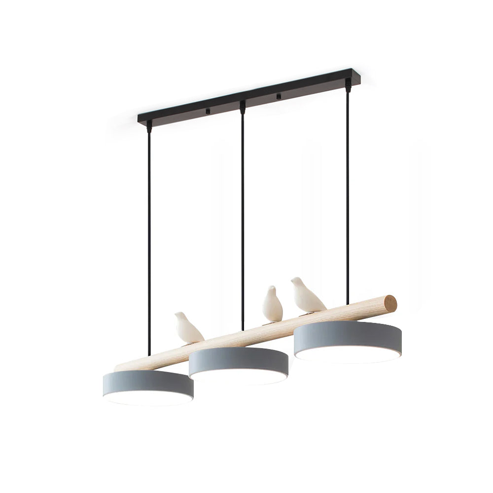 Elegant fågel pendellampa med LED, perfekt takbelysning för sovrum.