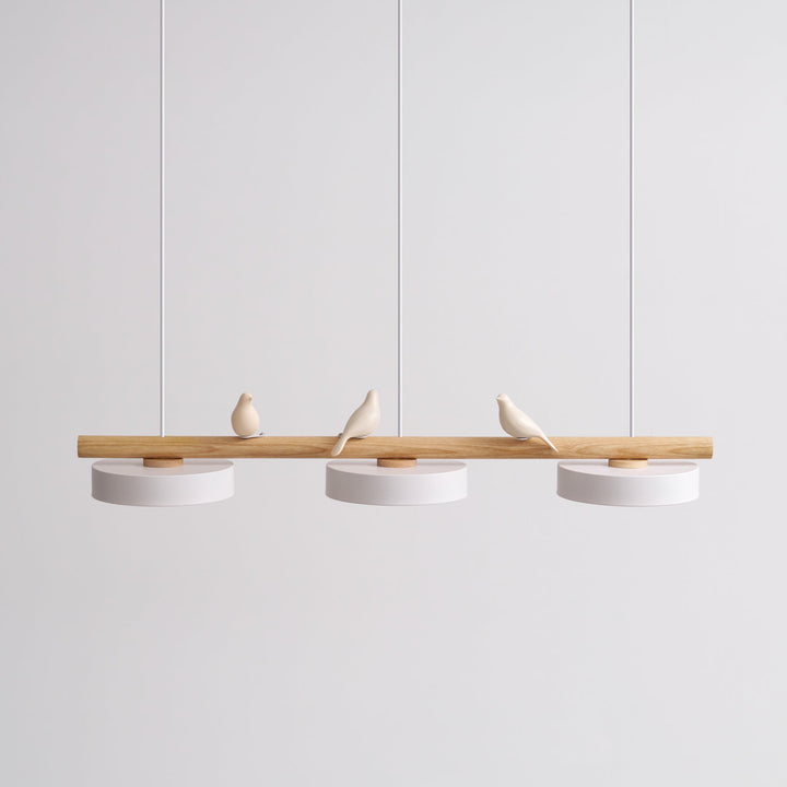 Modern fågel taklampa, justerbar LED belysning för en unik heminredning.