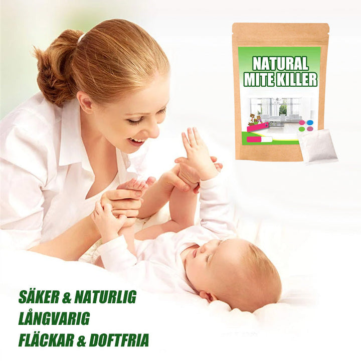 Naturlig Kvalster Mördare, effektiv sprayflaska, 100g, eliminerar kvalster och ägg, trygg för hemmet, naturliga ingredienser.