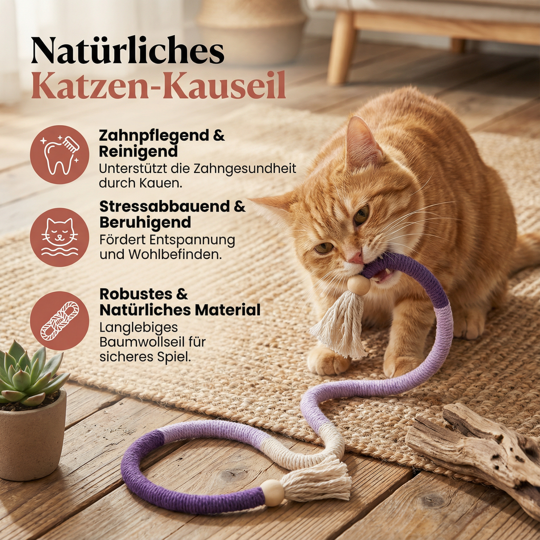 Kattens stressavlastande tuggleksak, främjar lek och aktivitet. Perfekt för rastlösa katter. Present till katt.