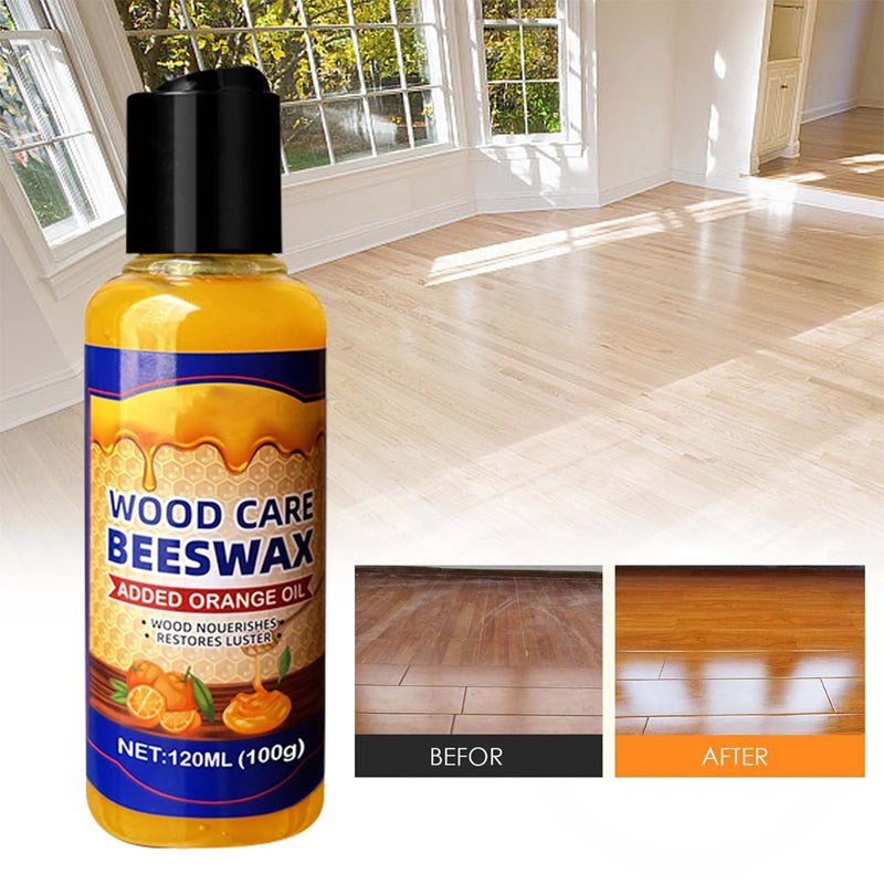 Naturligt bivax för trävård, giftfritt, burk 120 ml, skyddar och förskönar träytor effektivt, idealisk för möbler.