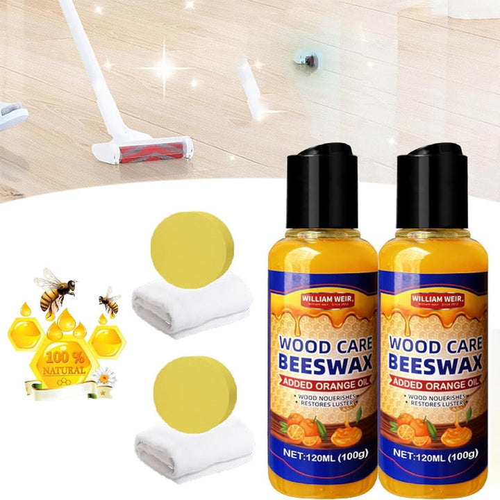Naturligt bivax för trävård, giftfritt, burk 120 ml, skyddar och förskönar träytor effektivt, idealisk för möbler.