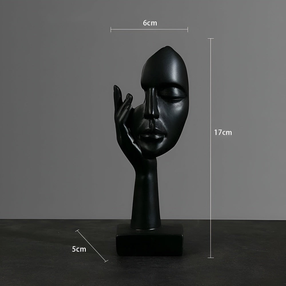 Exklusiv abstrakt skulptur i harts, Nordic Mind. Lyxig inredningsdetalj för alla moderna hem.