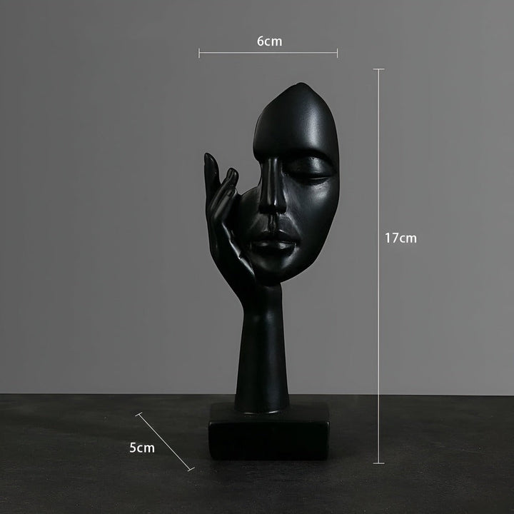 Exklusiv abstrakt skulptur i harts, Nordic Mind. Lyxig inredningsdetalj för alla moderna hem.