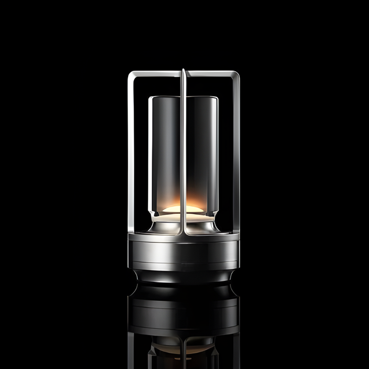 Trådlös LED-kristallampa för stämningsfull nordisk belysning. Dekorativ bordslampa för både inomhus och utomhus.