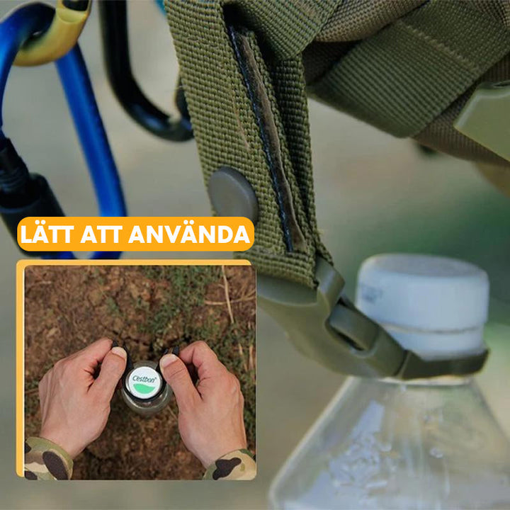 "Nylon bärrem för vattenflaska, slitstarka spännen, svart design, tillverkad av högkvalitativt material, för friluftsliv."