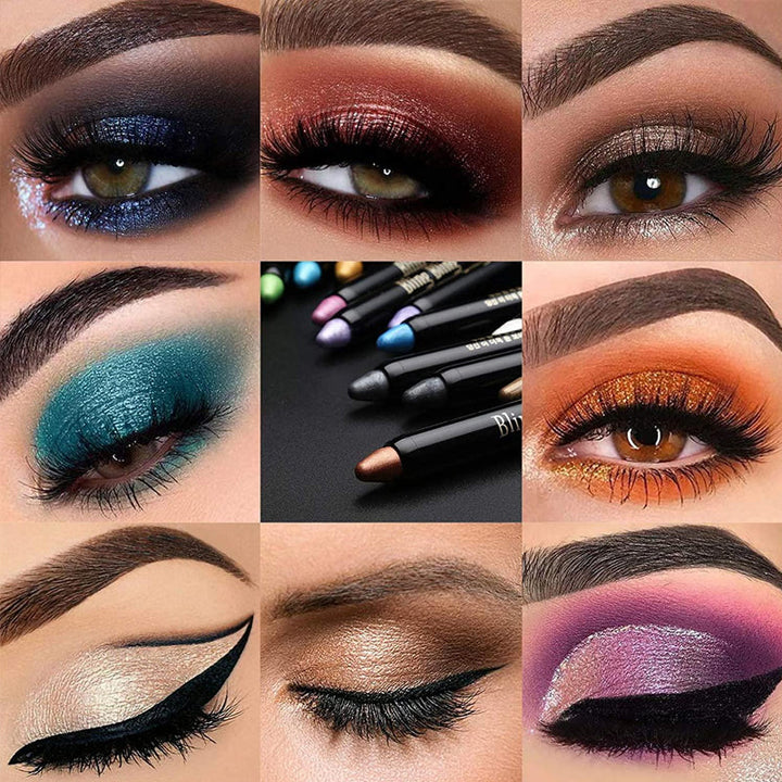 "Ögonskuggspenna med glitter, vattentät och intensivt färgad, för glamorös ögonmakeup. Enkel applicering för alla hudtyper."