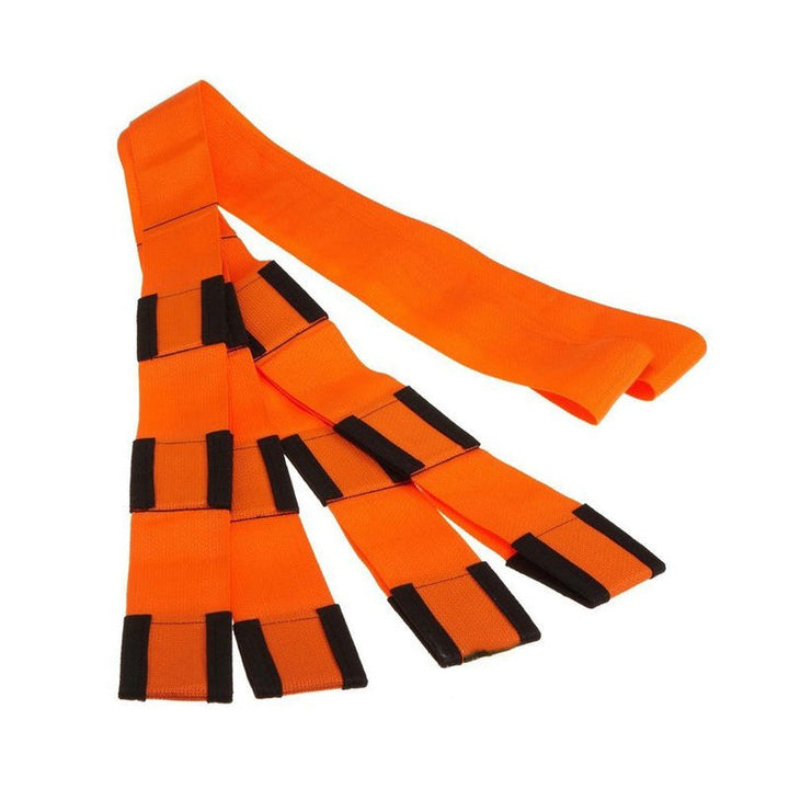 "Orange justerbara lyft- och rörelseselar för möbler, 3 meter långa, vävd polymer, med robust järnspänne, 2 st."