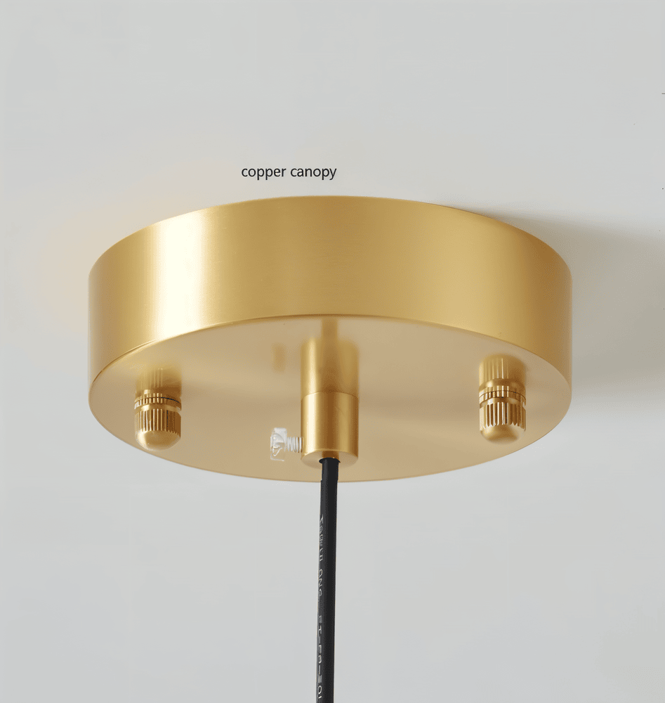 Energieffektiv Bauhaus kupollampa i orange/vit. LED taklampa för ditt hem.