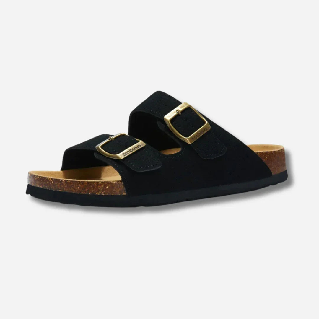 Ergonomiska Ortoflip unisex sandaler med stödjande fotbädd, perfekta sommarskor för alla tillfällen.