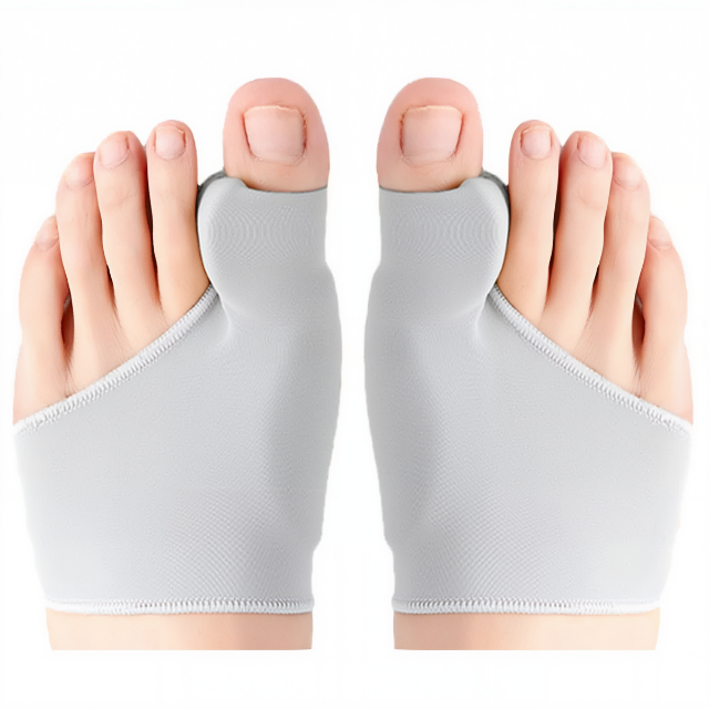 Mjuk gelkudde i tåseparator för fotkomfort & smärtlindring vid hallux valgus. Ortopediskt fotskydd.