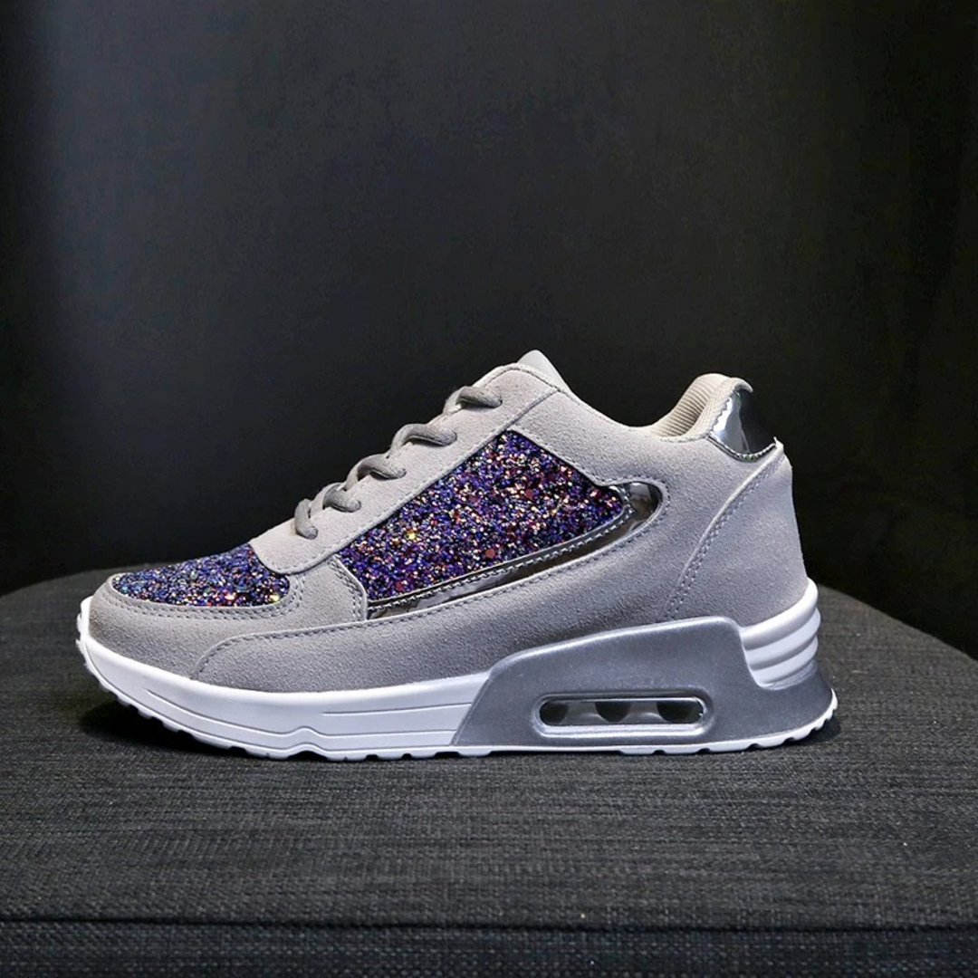 Stötdämpande ortopediska damsneakers i högt snitt. Ultimat komfort för trötta fötter.