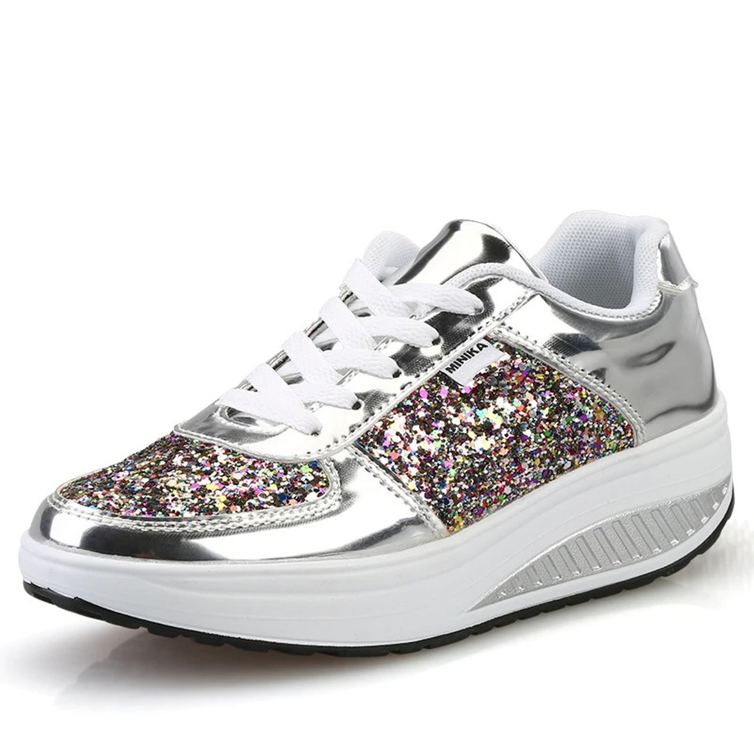 Bekväma & trendiga ortopediska höga damsneakers. Stötdämpande kvinnoskor för fritid.