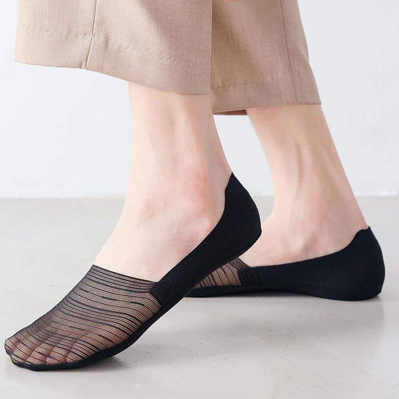 "Osynliga issilkes båtsstrumpor för män med anti-skip design i andningsbart material, perfekta till sommaren."